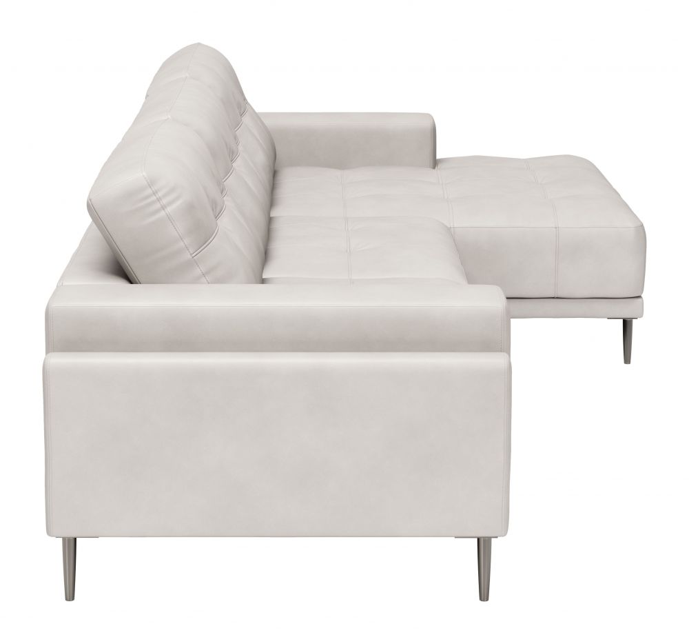 Zuo Mod Bliss RAF Chaise Sectional Sofa, Beige