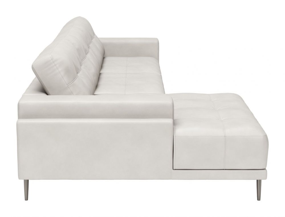 Zuo Mod Bliss LAF Chaise Sectional Sofa, Beige