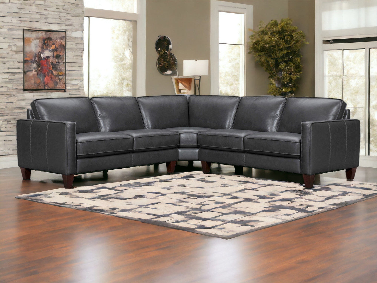 Navy sofa 166