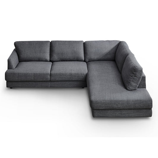 Ashcroft Glander Cozy Sectional Sofa Right Facing, Grey