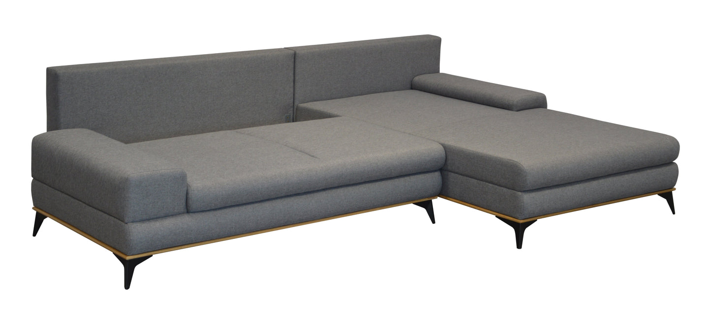 MANILA Sectional Sleeper Sofa, Gray