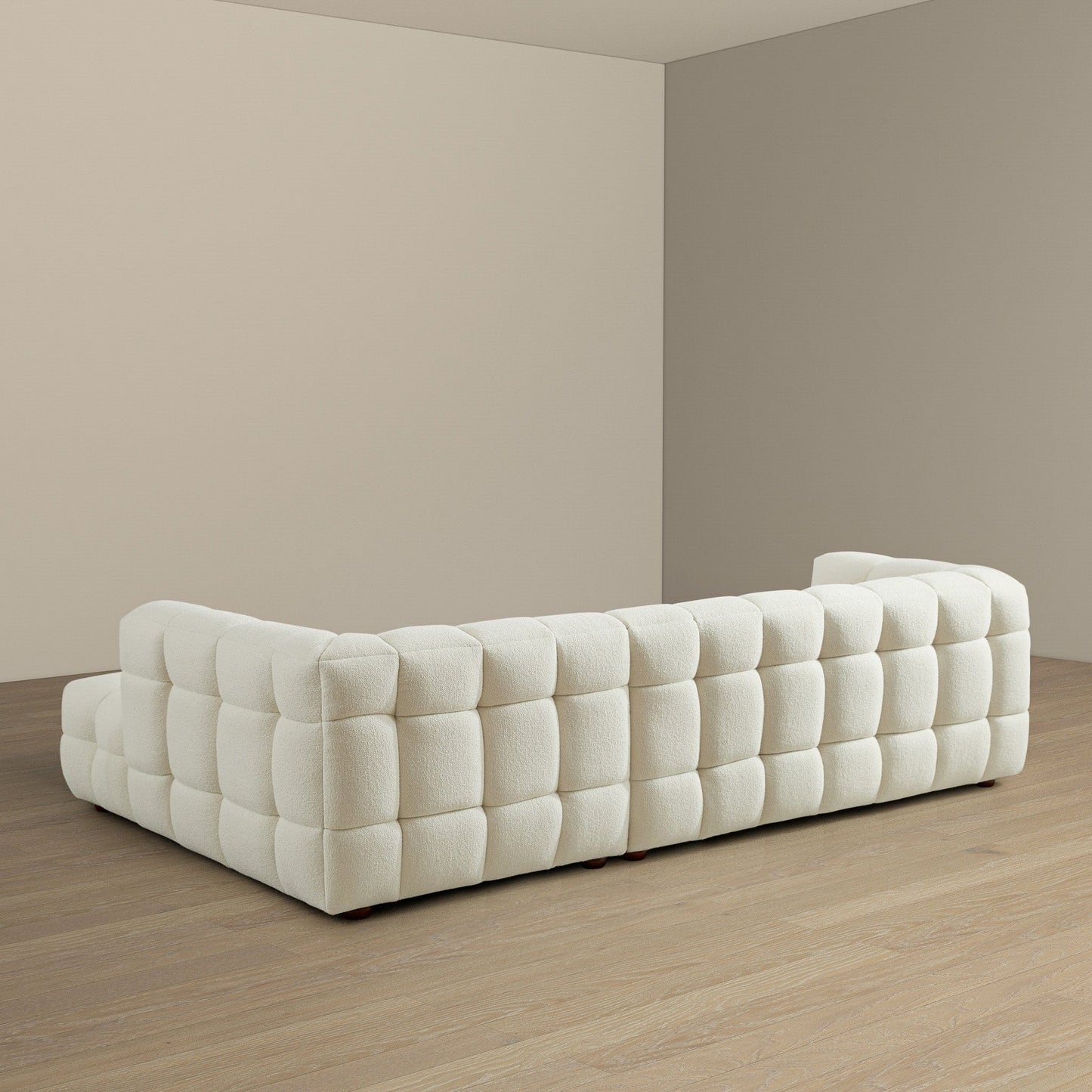 Ashcroft Morrison Right Sectional Sofa (Cream Boucle)