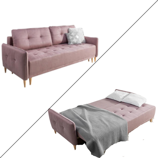 MALMO Sleeper Sofa, Pink