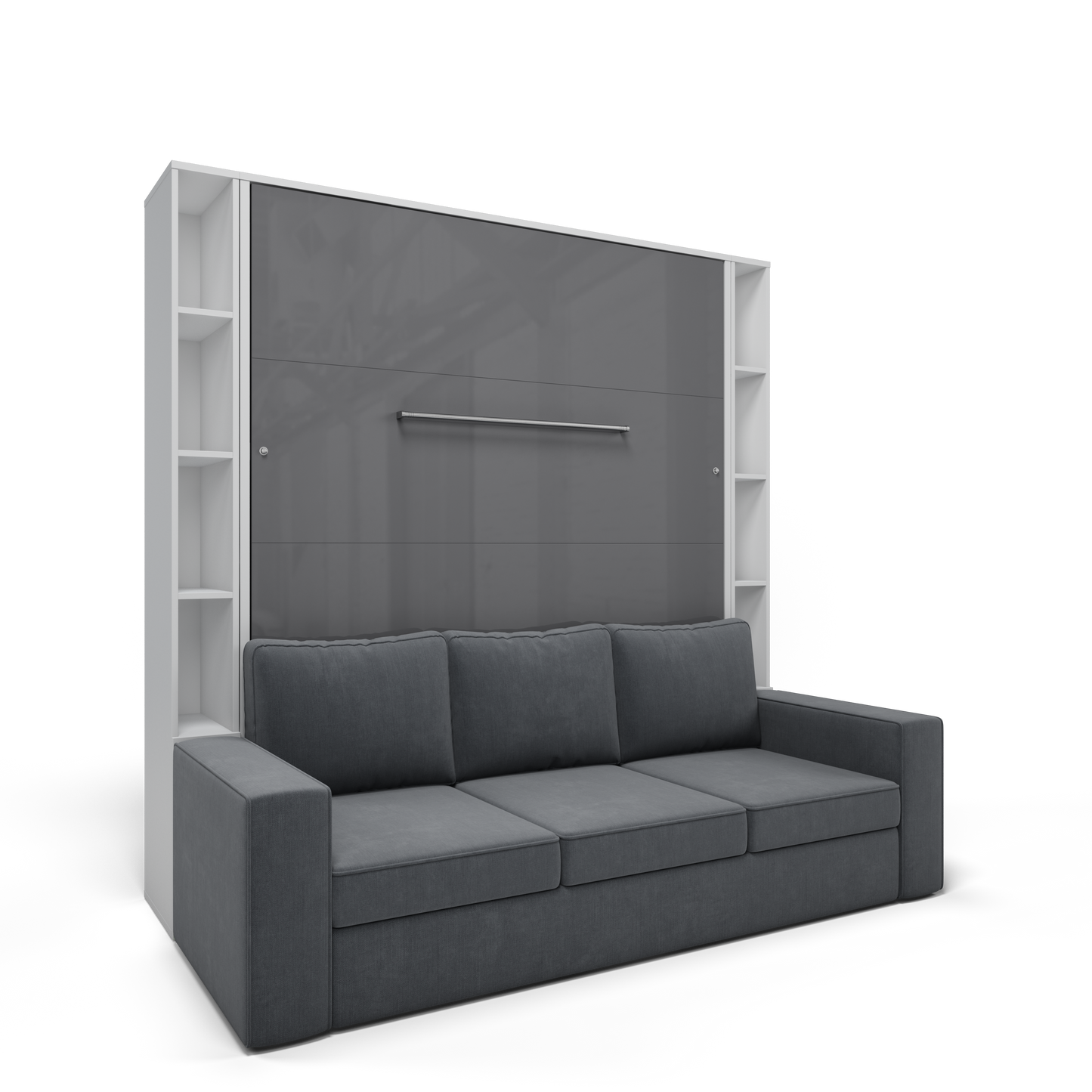 Maxima House Invento  Vertical European Queen Size Sofa Murphy Bed Invento Cabinets