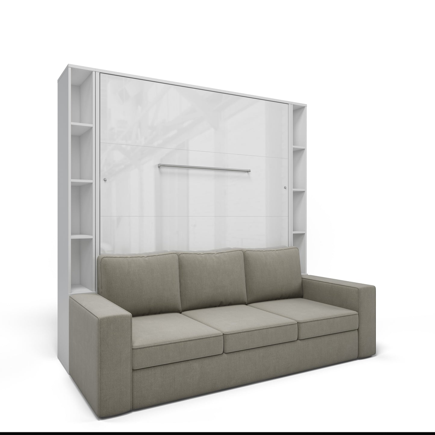 Maxima House Invento  Vertical European Queen Size Sofa Murphy Bed Invento Cabinets