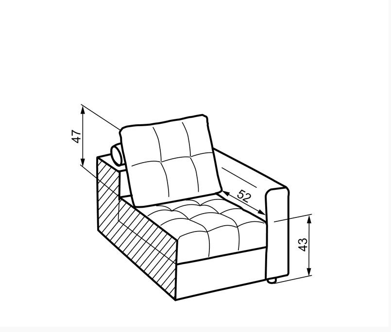 MAXIMA HOUSE Mena Sectional Sleeper Sofa and Armchair Set, Light Blue