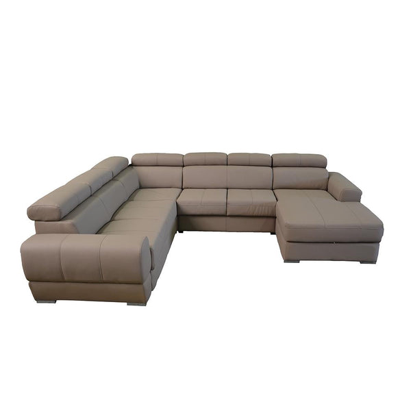 VENTO Large Sectional Sleeper Sofa, Gray