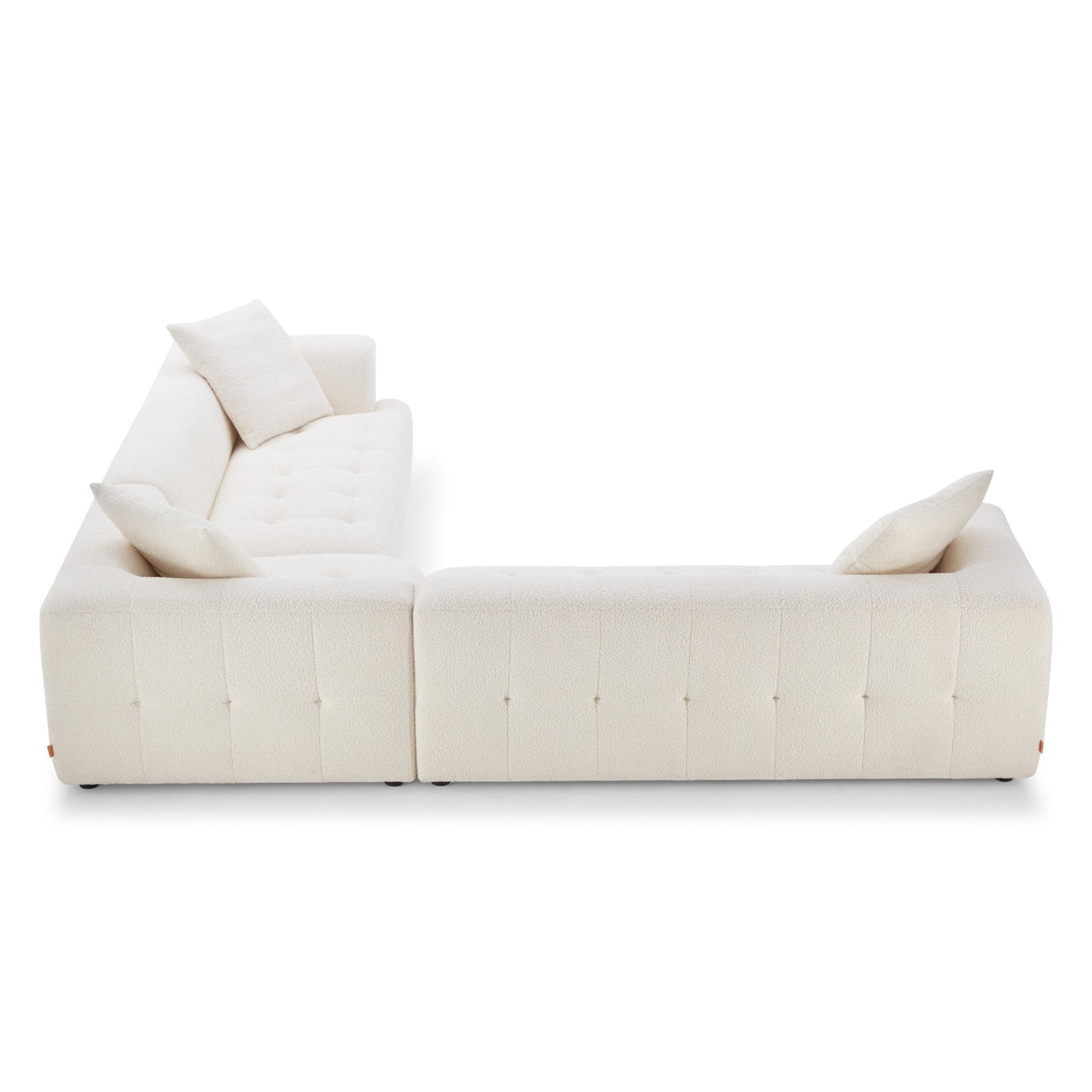 Ashcroft Kaynes Ivory Boucle Corner Sofa