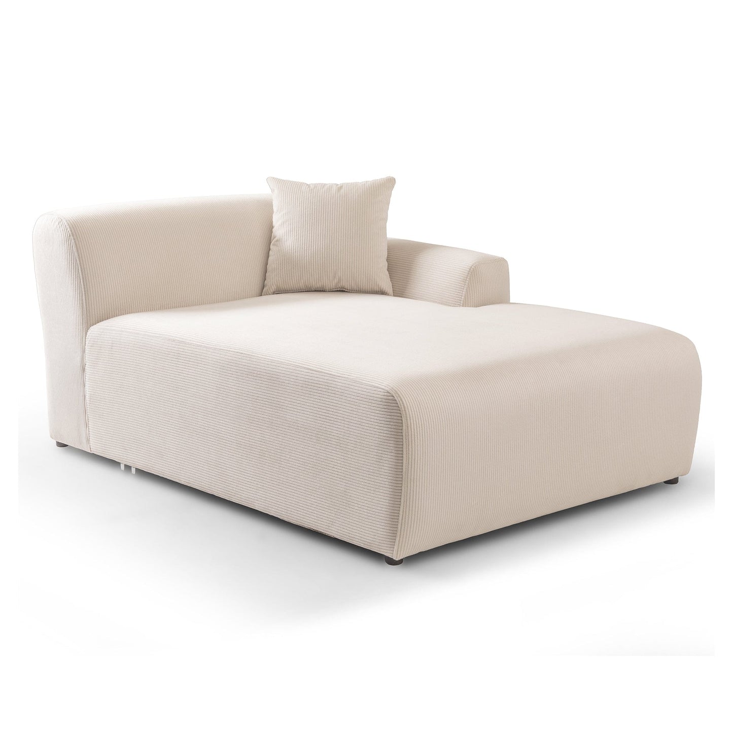 Ashcroft Mar U-Shape Corner Sofa - Cream Corduroy