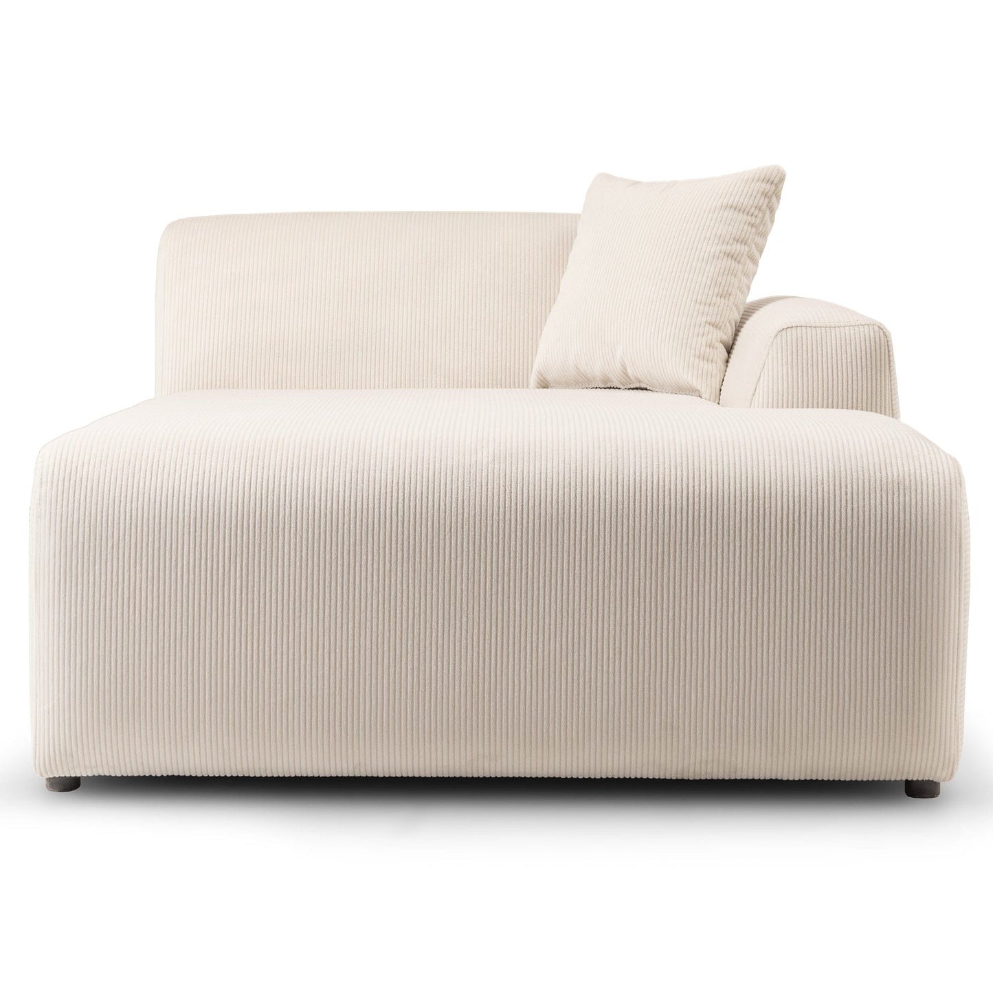 Ashcroft Mar U-Shape Corner Sofa - Cream Corduroy