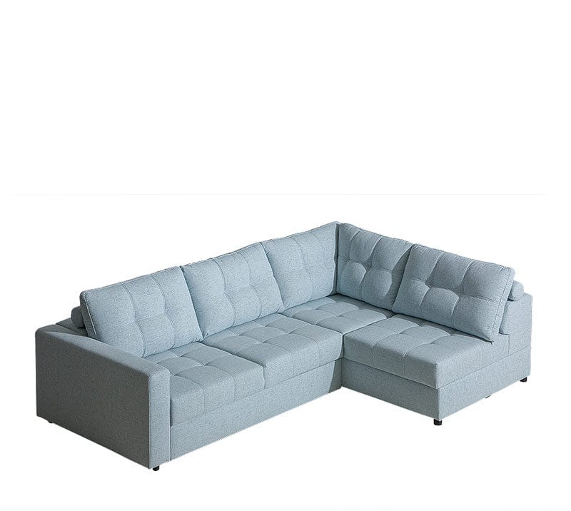 MAXIMA HOUSE Mena Sectional Sleeper Sofa and Armchair Set, Light Blue