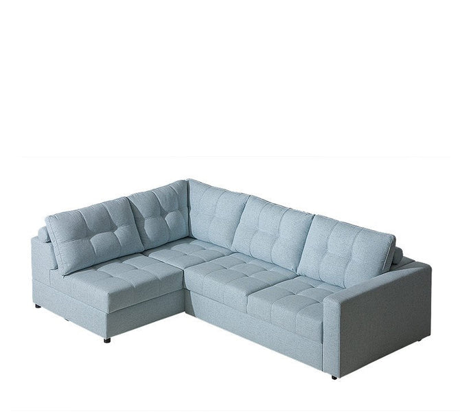 MAXIMA HOUSE Mena Sectional Sleeper Sofa and Armchair Set, Light Blue