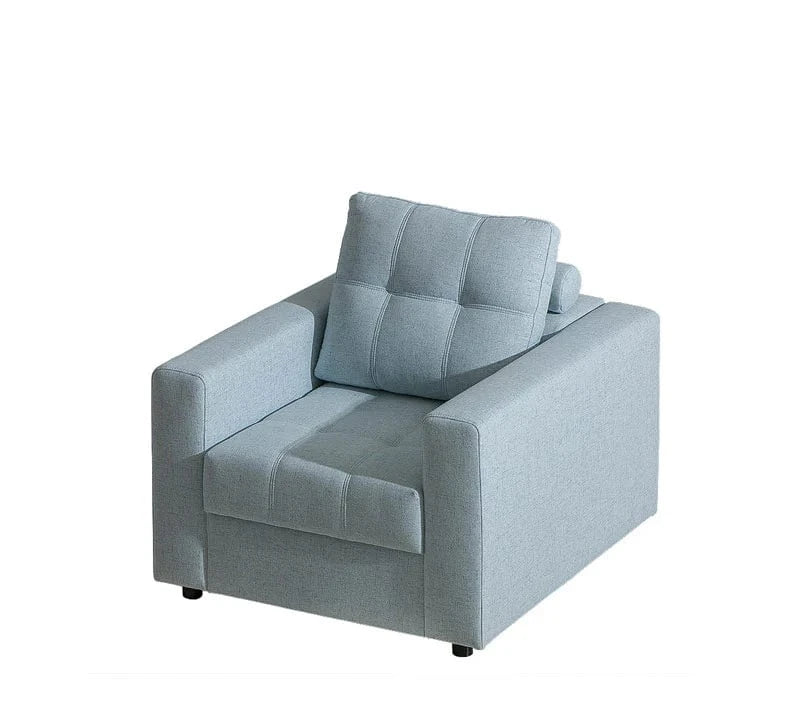 MAXIMA HOUSE Mena Sectional Sleeper Sofa and Armchair Set, Light Blue