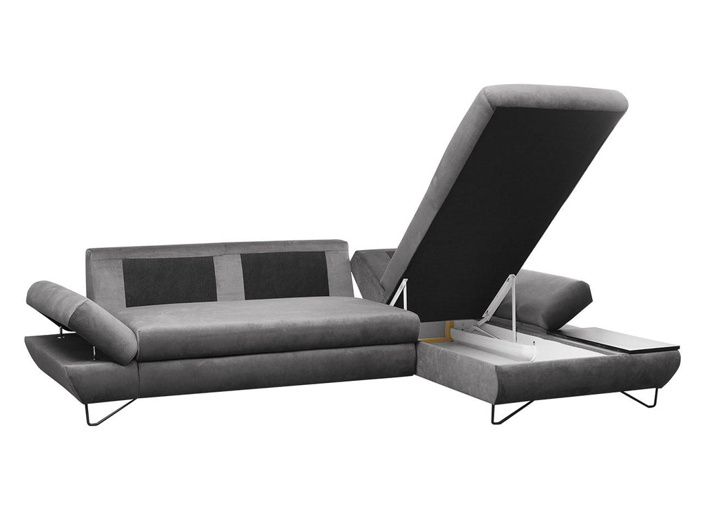 ASTRA Sectional Sleeper Sofa with Storage, Gray