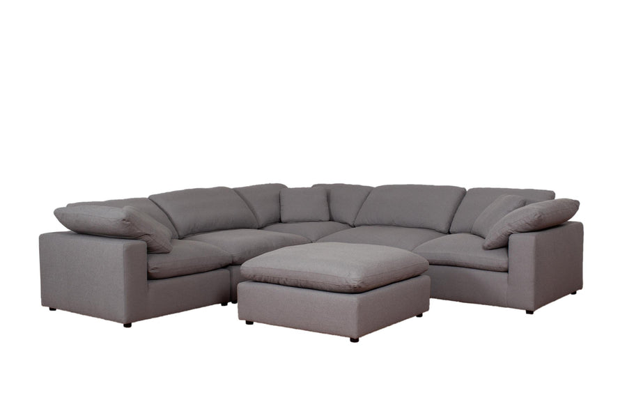 Coaster Raleigh 6-piece Boucle Upholstered Sectional Sofa Grey