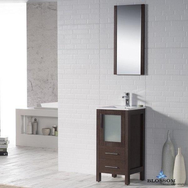 Blossom Sydney 18 Inch Vanity Set with Mirror in Wenge