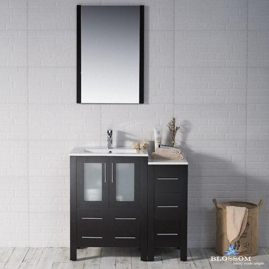 Blossom  Sydney 36 Inch Vanity Set with Side Cabinet in Espresso