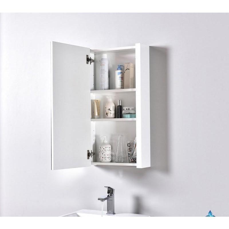 Blossom  Valencia 20 Inch Vanity Set  in Glossy White with Medicine Cabinet