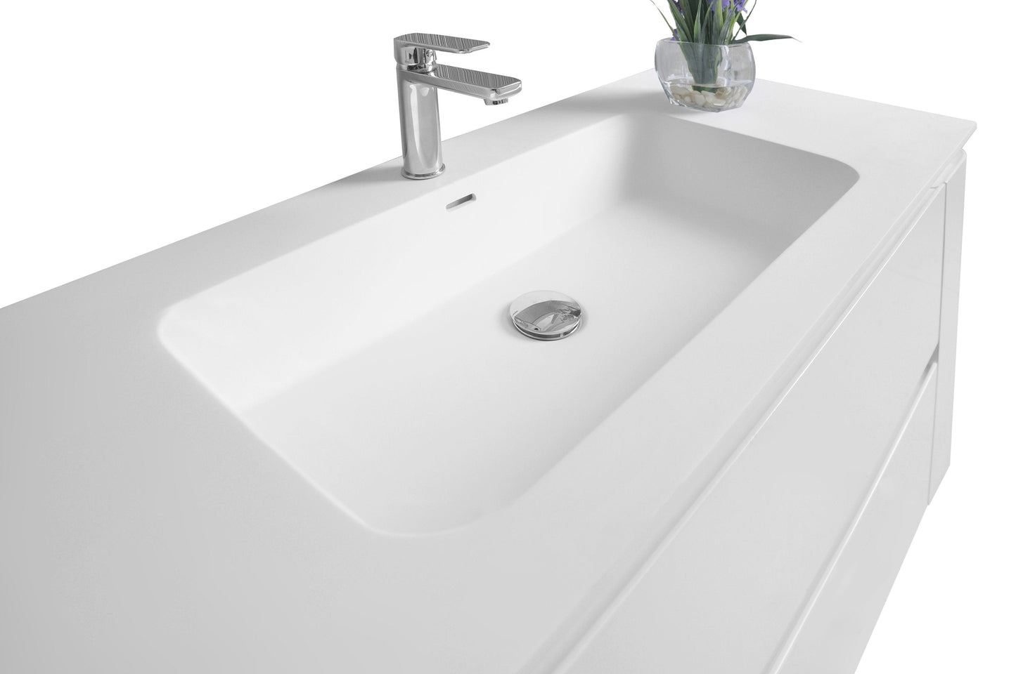 Ancerra Designs Gwyneth 48 in. Bath Vanity Set in White