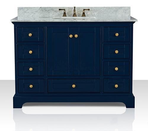 Ancerra Designs Audrey 48 in. Bath Vanity Set in Heritage Blue