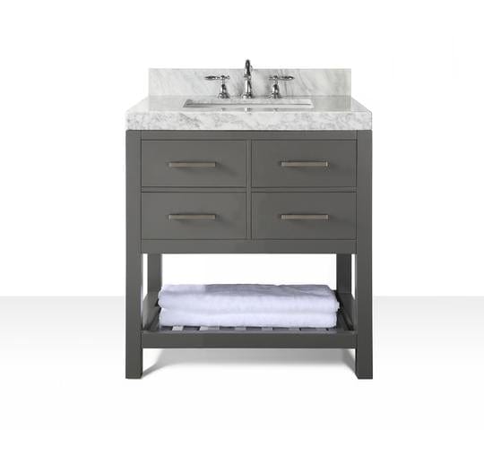 Ancerra Designs Elizabeth 36 in. Bath Vanity Set in Sapphire Grey