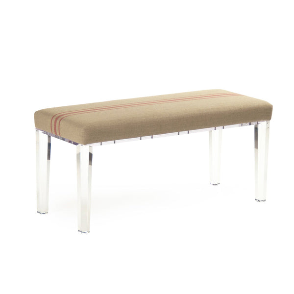 Zentique Emma Bench (Red Stripe) - Acrylic