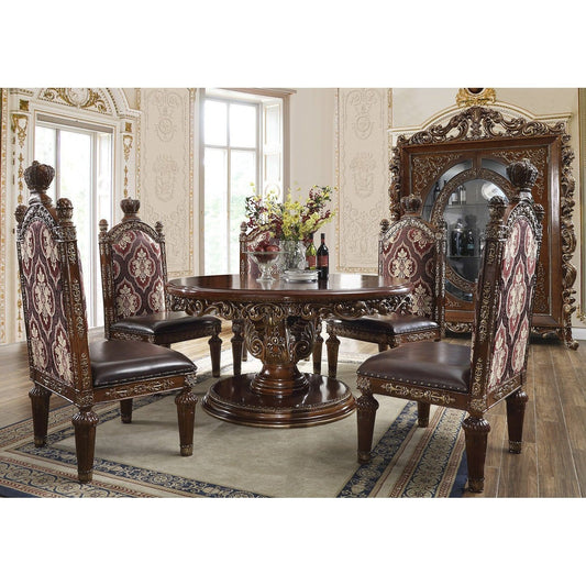 Homey Design 5pc Round Dining Set HD-1804-5PC ROUND-DINING