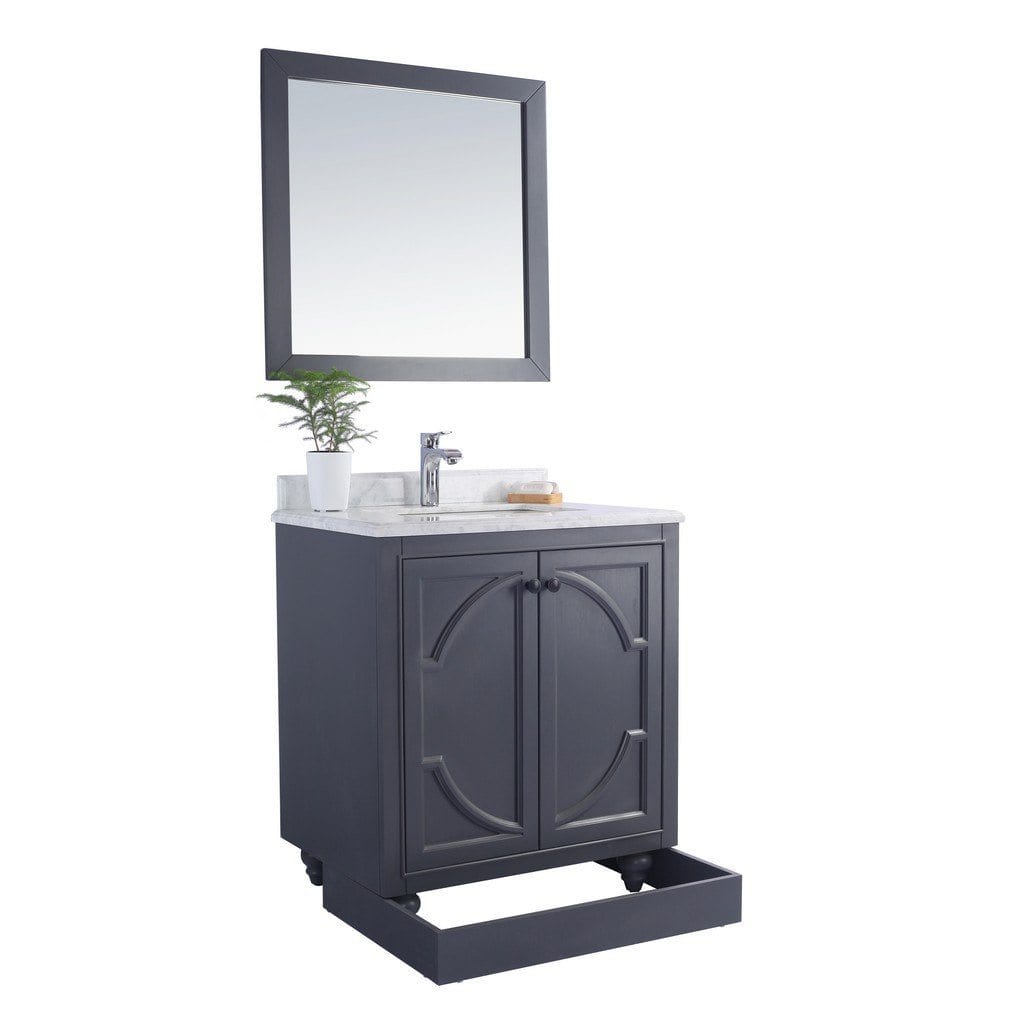 Laviva Odyssey 30" Cabinet with Matte Black VIVA Stone Solid Surface Countertop