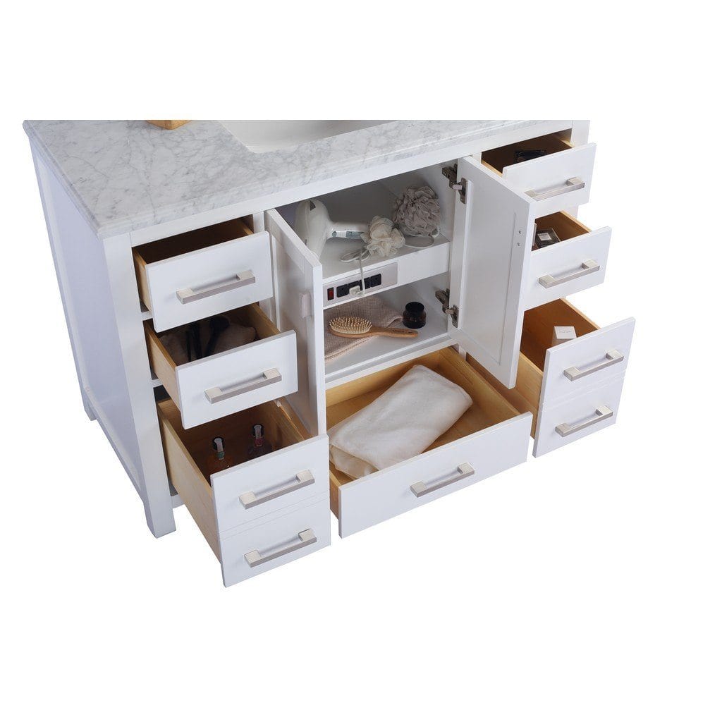 Laviva Wilson 48" Cabinet with White Stripe Countertop